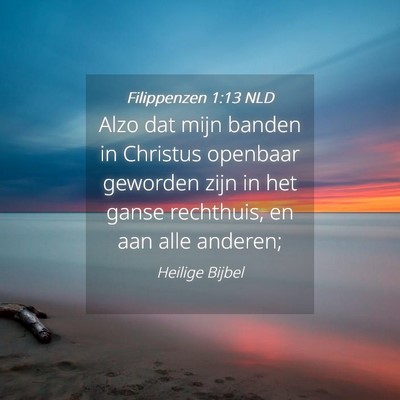 Picture 04 - Filippenzen 1:13 NLD - Alzo dat mijn banden in Christus openbaar - Bible Verse Picture