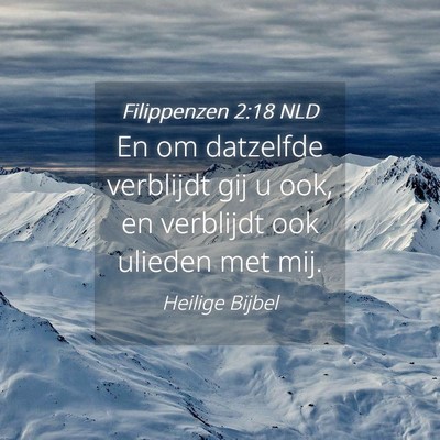 Picture 04 - Filippenzen 2:18 NLD - En om datzelfde verblijdt gij u ook, en verblijdt - Bible Verse Picture