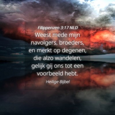 Picture 04 - Filippenzen 3:17 NLD - Weest mede mijn navolgers, broeders, en merkt op - Bible Verse Picture