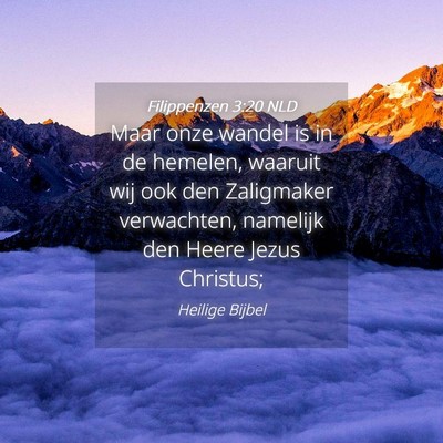 Picture 04 - Filippenzen 3:20 NLD - Maar onze wandel is in de hemelen, waaruit wij - Bible Verse Picture