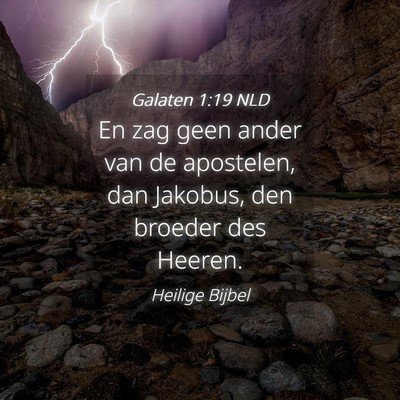 Picture 04 - Galaten 1:19 NLD - En zag geen ander van de apostelen, dan Jakobus, - Bible Verse Picture