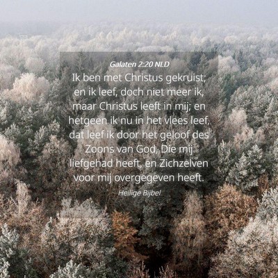 Picture 04 - Galaten 2:20 NLD - Ik ben met Christus gekruist; en ik leef, doch - Bible Verse Picture