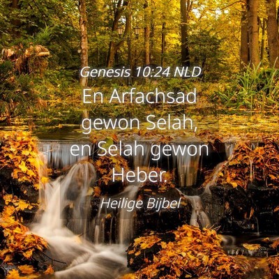 Picture 04 - Genesis 10:24 NLD - En Arfachsad gewon Selah, en Selah gewon - Bible Verse Picture