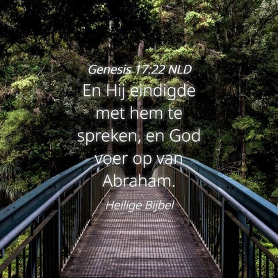 Picture 04 - Genesis 17:22 NLD - En Hij eindigde met hem te spreken, en God voer - Bible Verse Picture