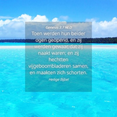 Picture 04 - Genesis 3:7 NLD - Toen werden hun beider ogen geopend, en zij - Bible Verse Picture