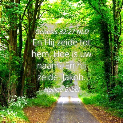 Picture 04 - Genesis 32:27 NLD - En Hij zeide tot hem: Hoe is uw naam? En hij - Bible Verse Picture