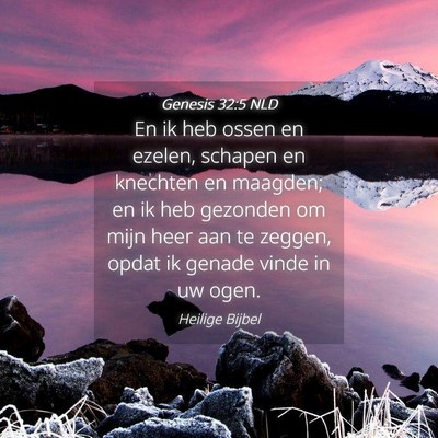Picture 04 - Genesis 32:5 NLD - En ik heb ossen en ezelen, schapen en knechten en - Bible Verse Picture