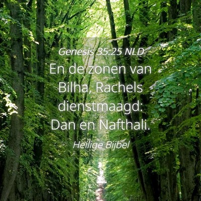 Picture 04 - Genesis 35:25 NLD - En de zonen van Bilha, Rachels dienstmaagd: Dan - Bible Verse Picture
