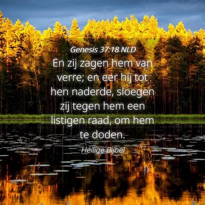 Picture 04 - Genesis 37:18 NLD - En zij zagen hem van verre; en eer hij tot hen - Bible Verse Picture