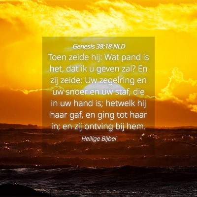Picture 04 - Genesis 38:18 NLD - Toen zeide hij: Wat pand is het, dat ik u geven - Bible Verse Picture