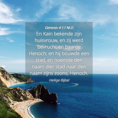 Picture 04 - Genesis 4:17 NLD - En Kain bekende zijn huisvrouw, en zij werd - Bible Verse Picture