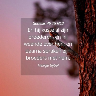 Picture 04 - Genesis 45:15 NLD - En hij kuste al zijn broederen, en hij weende - Bible Verse Picture