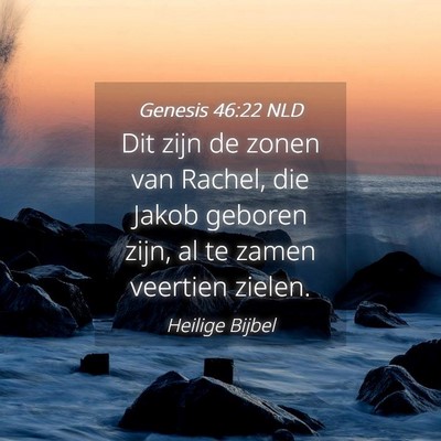 Picture 04 - Genesis 46:22 NLD - Dit zijn de zonen van Rachel, die Jakob geboren - Bible Verse Picture