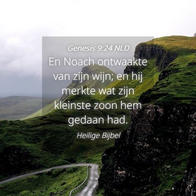 Picture 04 - Genesis 9:24 NLD - En Noach ontwaakte van zijn wijn; en hij merkte - Bible Verse Picture