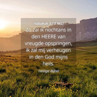 Picture 04 - Habakuk 3:18 NLD - Zo zal ik nochtans in den HEERE van vreugde - Bible Verse Picture