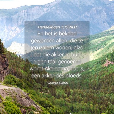 Picture 04 - Handelingen 1:19 NLD - En het is bekend geworden allen, die te Jeruzalem - Bible Verse Picture