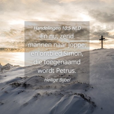 Picture 04 - Handelingen 10:5 NLD - En nu, zend mannen naar Joppe, en ontbied Simon, - Bible Verse Picture