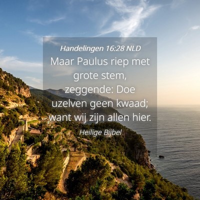 Picture 04 - Handelingen 16:28 NLD - Maar Paulus riep met grote stem, zeggende: Doe - Bible Verse Picture