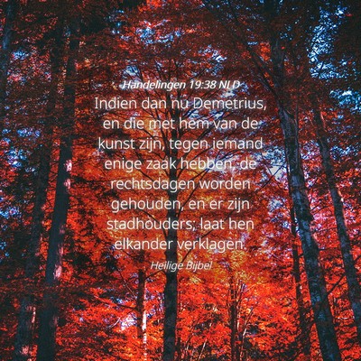 Picture 04 - Handelingen 19:38 NLD - Indien dan nu Demetrius, en die met hem van de - Bible Verse Picture