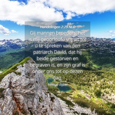 Picture 04 - Handelingen 2:29 NLD - Gij mannen broeders, het is mij geoorloofd vrij - Bible Verse Picture