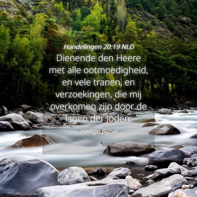 Picture 04 - Handelingen 20:19 NLD - Dienende den Heere met alle ootmoedigheid, en - Bible Verse Picture