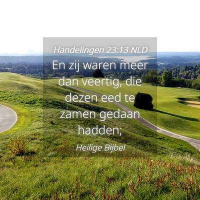 Picture 04 - Handelingen 23:13 NLD - En zij waren meer dan veertig, die dezen eed te - Bible Verse Picture