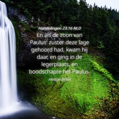 Picture 04 - Handelingen 23:16 NLD - En als de zoon van Paulus' zuster deze lage - Bible Verse Picture