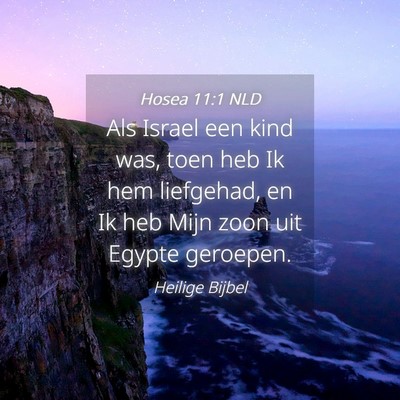 Picture 04 - Hosea 11:1 NLD - Als Israel een kind was, toen heb Ik hem - Bible Verse Picture