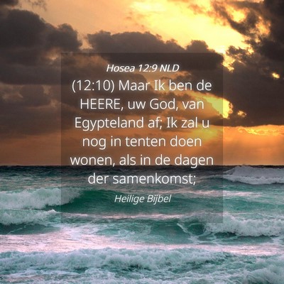 Picture 04 - Hosea 12:9 NLD - (12:10) Maar Ik ben de HEERE, uw God, van - Bible Verse Picture