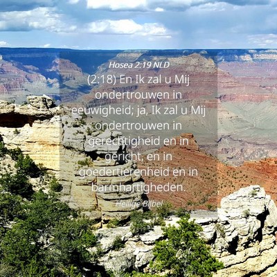 Picture 04 - Hosea 2:19 NLD - (2:18) En Ik zal u Mij ondertrouwen in - Bible Verse Picture