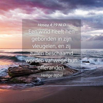 Picture 04 - Hosea 4:19 NLD - Een wind heeft hen gebonden in zijn vleugelen, en - Bible Verse Picture