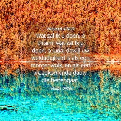 Picture 04 - Hosea 6:4 NLD - Wat zal Ik u doen, o Efraim! wat zal Ik u doen, o - Bible Verse Picture