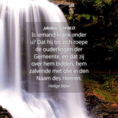 Picture 04 - Jakobus 5:14 NLD - Is iemand krank onder u? Dat hij tot zich roepe - Bible Verse Picture