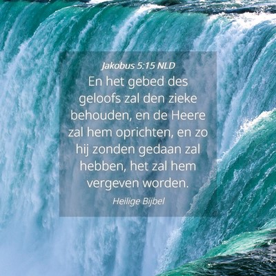 Picture 04 - Jakobus 5:15 NLD - En het gebed des geloofs zal den zieke behouden, - Bible Verse Picture