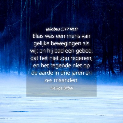 Picture 04 - Jakobus 5:17 NLD - Elias was een mens van gelijke bewegingen als - Bible Verse Picture