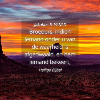Picture 04 - Jakobus 5:19 NLD - Broeders, indien iemand onder u van de waarheid - Bible Verse Picture