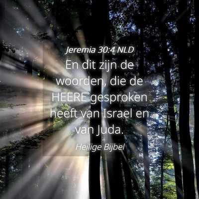 Picture 04 - Jeremia 30:4 NLD - En dit zijn de woorden, die de HEERE gesproken - Bible Verse Picture