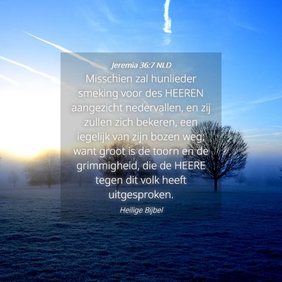 Picture 04 - Jeremia 36:7 NLD - Misschien zal hunlieder smeking voor des HEEREN - Bible Verse Picture