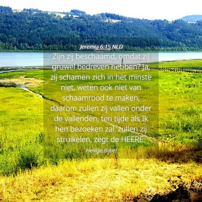Picture 04 - Jeremia 6:15 NLD - Zijn zij beschaamd, omdat zij gruwel bedreven - Bible Verse Picture