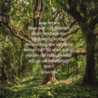 Picture 04 - Jesaja 10:3 NLD - Maar wat zult gijlieden doen ten dage der - Bible Verse Picture