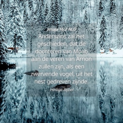 Picture 04 - Jesaja 16:2 NLD - Anderszins zal het geschieden, dat de dochteren - Bible Verse Picture