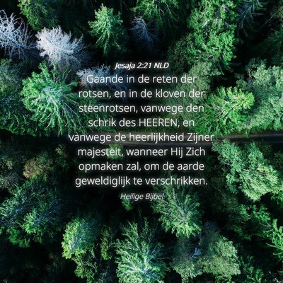 Picture 04 - Jesaja 2:21 NLD - Gaande in de reten der rotsen, en in de kloven - Bible Verse Picture