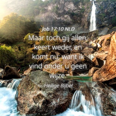 Picture 04 - Job 17:10 NLD - Maar toch gij allen, keert weder, en komt nu; - Bible Verse Picture