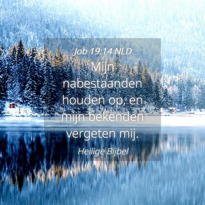 Picture 04 - Job 19:14 NLD - Mijn nabestaanden houden op, en mijn bekenden - Bible Verse Picture