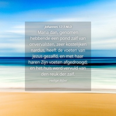 Picture 04 - Johannes 12:3 NLD - Maria dan, genomen hebbende een pond zalf van - Bible Verse Picture
