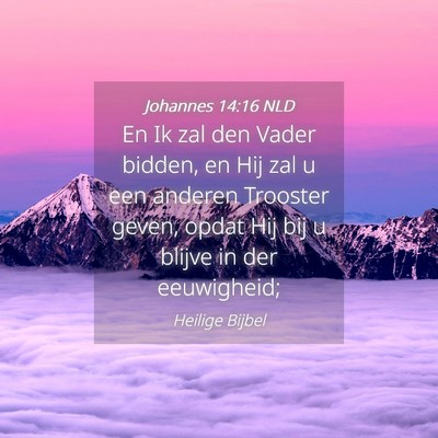 Picture 04 - Johannes 14:16 NLD - En Ik zal den Vader bidden, en Hij zal u een - Bible Verse Picture