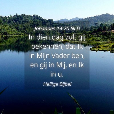 Picture 04 - Johannes 14:20 NLD - In dien dag zult gij bekennen, dat Ik in Mijn - Bible Verse Picture