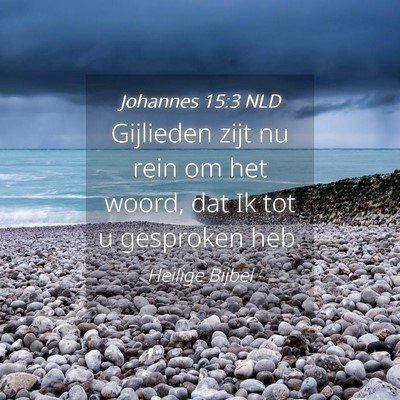 Picture 04 - Johannes 15:3 NLD - Gijlieden zijt nu rein om het woord, dat Ik tot u - Bible Verse Picture
