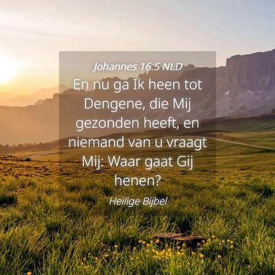 Picture 04 - Johannes 16:5 NLD - En nu ga Ik heen tot Dengene, die Mij gezonden - Bible Verse Picture