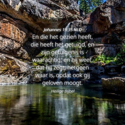 Picture 04 - Johannes 19:35 NLD - En die het gezien heeft, die heeft het getuigd, - Bible Verse Picture